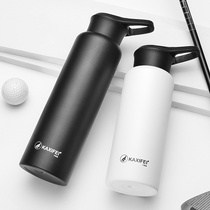 Casifei sports thermos outdoor fishing portable thermal insulation cold water bottle with buckle large capacity car water cup