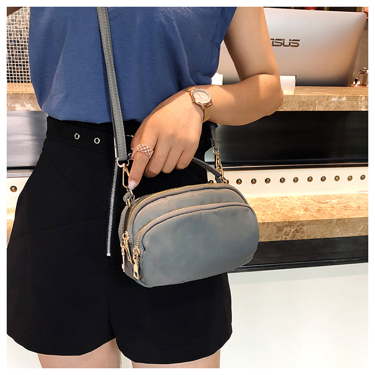 Túi xách nữ 2018 hè mới phiên bản Hàn Quốc của nylon hoang dã Oxford vải chéo vai túi nhỏ thời trang túi xách nữ túi da nữ