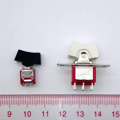 Taiwan imported rocker switch 2 gears 3 gears White black rocker switch 3 feet 6 feet