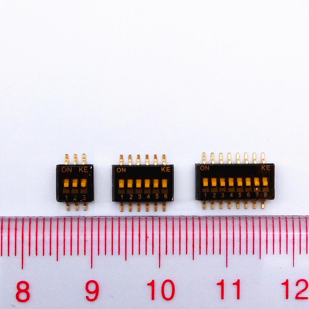 Taiwan Original factory KE dialing code switch DIP1 27 foot distance super small 2 4 6 8 bits of stuck-in-piece inner foot workout