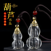 Crystal macroporous bottle transparent pendant can be opened with colorful stone stuff via Wenroll Zhu Sand Temple Junction Live with stock