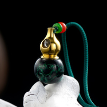 Great Lacquer Foru Bottle Pendant non-relic technique Lineage Ga U Box Small Bottle Necklace Waterproof opening Zhu Sand Pendant