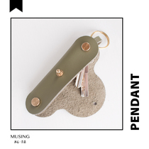 Heart Moring hand made MUSING | Key bag simple retro small portable custom leather key storage bag