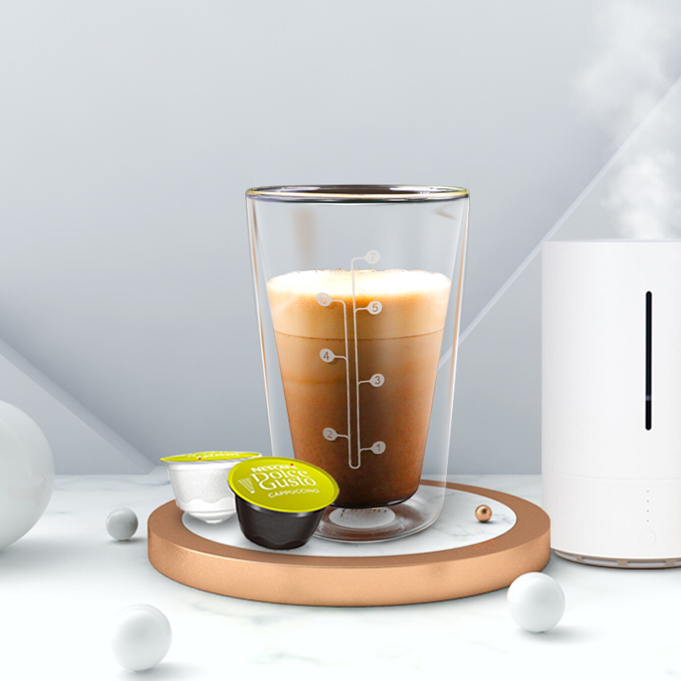 Nestle little star multi-interest cool thinking coffee machine dedicated cat foot cup scale cup EDG250 DOLCE GUSTO