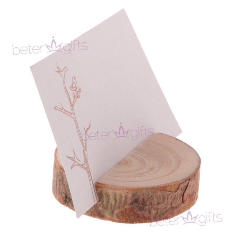 DIY Wedding party Decor Natural Wood Place card Holder ZH042