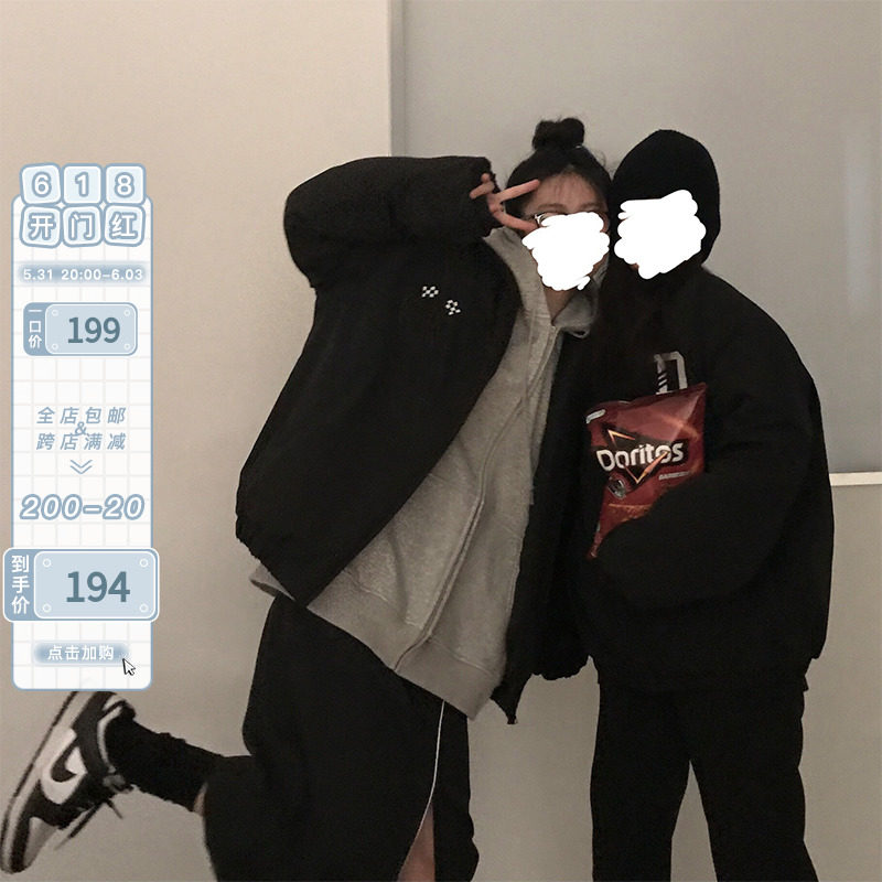 East Day is a curly black cotton suit woman 2022 new short spring and autumn small crowdcotton padded jacket small sub