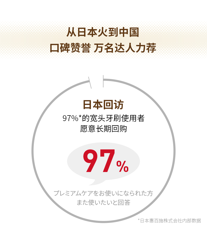 日本进口 EBISU 第2代升级款 65孔8列组合牙刷 三层植毛 4只 图10