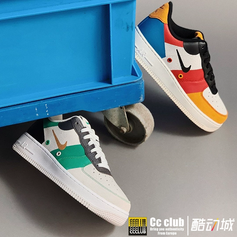 cc club NIKE AIR FORCE 1 AF1 màu khâu giày retro nam thông thường CI0065-101 - Dép / giày thường
