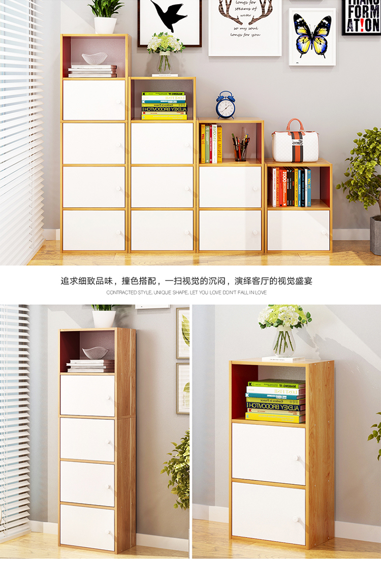 Ký túc xá tủ lưu trữ tủ Đa chức năng cố định kép sử dụng bàn người lớn phân loại phòng khách kết hợp kinh tế đôi tủ quần áo 2 cánh