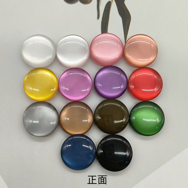 Colorful Pearlescent Round Shirt Buttons Resin Sweater Cardigan Coat Buttons Clothing Decoration Hand-Sewn Buttons Colorful Pearlescent Round Shirt Buttons Resin Sweater Cardigan Coat Buttons Clothing Decoration Hand-Sewn Buttons