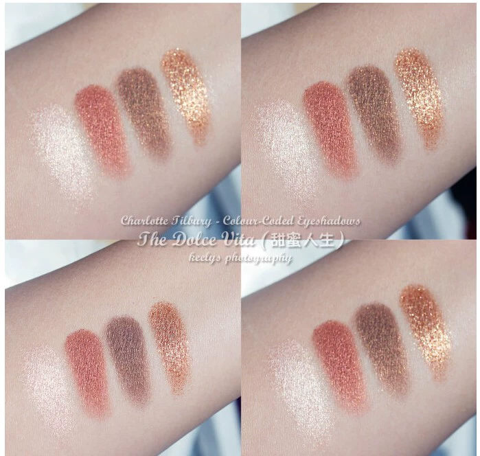 Spot British counter Charlotte Tilbury CT phấn mắt bốn màu 18 năm màu mới dv vv - Bóng mắt phấn mắt peach c
