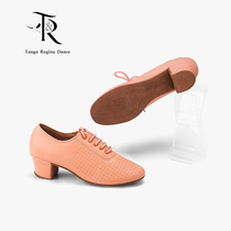 TangoRegina ladies Latin dance teacher toe layer soft cowhide modern dance shoes practice shoes