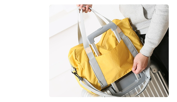 2018 túi du lịch mới túi xách tay vai có thể được thiết lập xe đẩy túi duffel túi gấp di động đa chức năng mua sắm túi