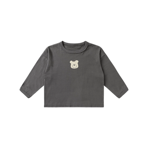 Мультяшная футболка для мальчиков, осенняя детская утепленный лонгслив, детская одежда, в западном стиле