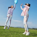 Детские осенние штаны, эластичная одежда для йоги для отдыха, леггинсы, детская одежда