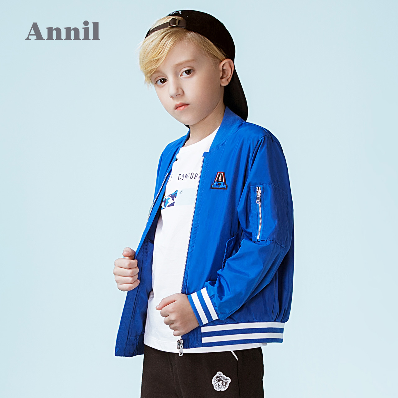 Trai Anai trẻ em chày ăn mặc 2019 mùa xuân và mùa thu Mang New Medium-Sized trẻ em áo khoác thể thao giản dị Hàn Quốc phiên bản