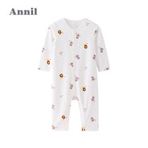 Anel baby conjoined clothes spring and autumn thin newborn long sleeve pajamas toddlers baby crawling clothes