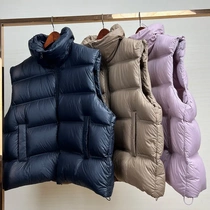 90 White Goose Down Vest Womens High-End Womens Outerwear High Collar Vest Loose Thickened Jacket