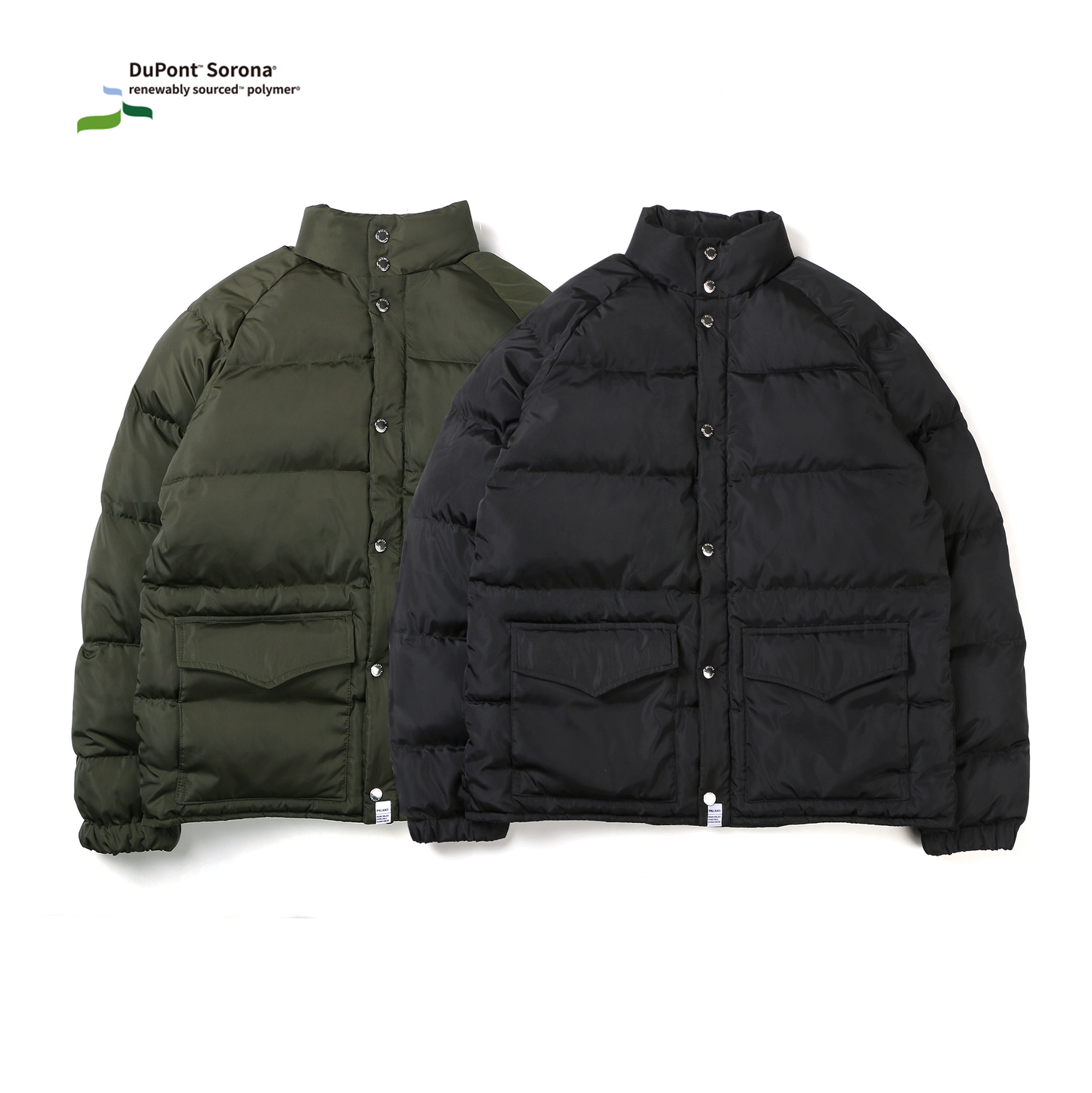 Áo khoác cotton PALAND Dupont Sorona thủy triều mùa thu và mùa đông bánh mì quần áo dày áo khoác Nhật Bản áo gió - Bông