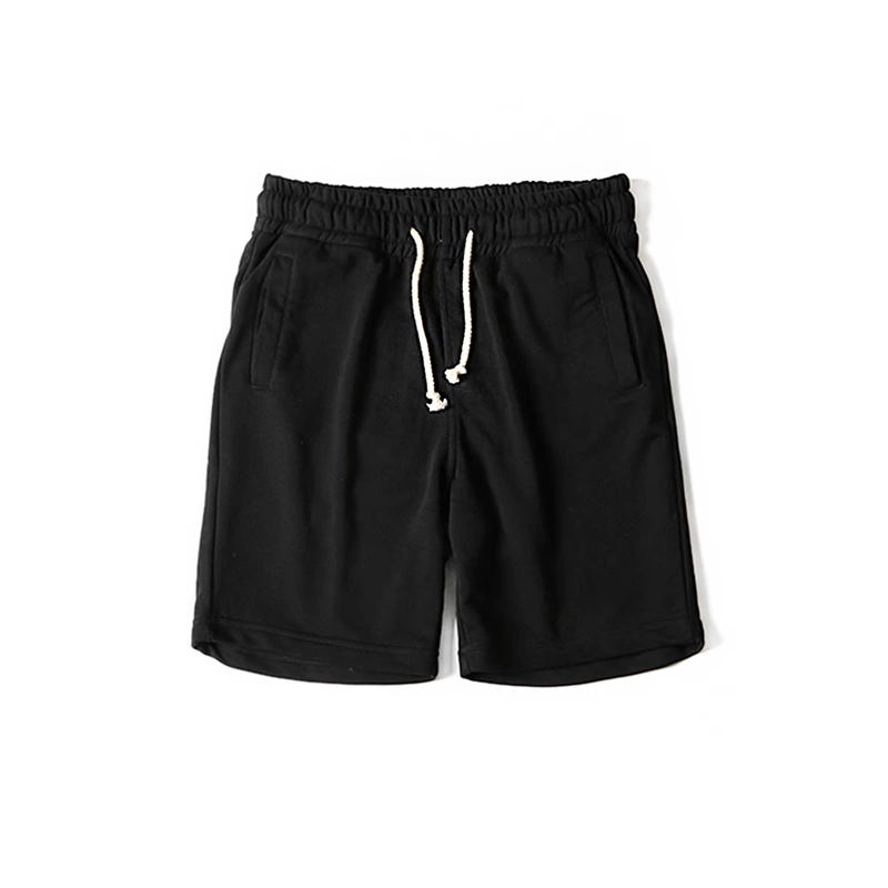 RADIUM đơn giản màu rắn cotton dệt kim năm điểm quần thể thao Tide thương hiệu Nhật Bản cùng một đoạn quần dệt kim quần jean nam hàng hiệu