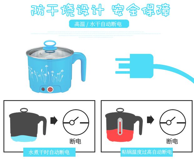 Trứng luộc mini hai lớp tự động tắt Mini Máy hấp trứng hấp trứng máy hấp trứng công suất lớn - Nồi trứng nồi hấp 3 tầng