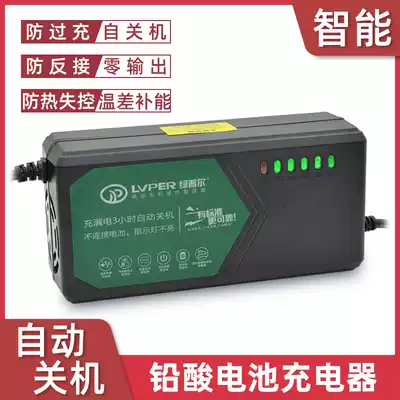 Green Poole cloud intelligent power display silent heat dissipation electric vehicle lead-acid battery General extension cable charger