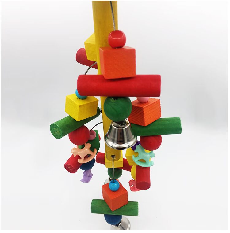 Parrot toy cắn đồ chơi chuông tự nhiên cắn chim lồng chim đồ chơi vừa và vừa vẹt cung cấp - Chim & Chăm sóc chim Supplies phu kien long chim