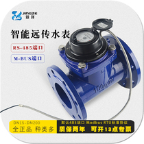 Ningbo Jingze large diameter industrial flange DN100 photoelectric direct reading RS485 MODBUS intelligent remote transmission water meter