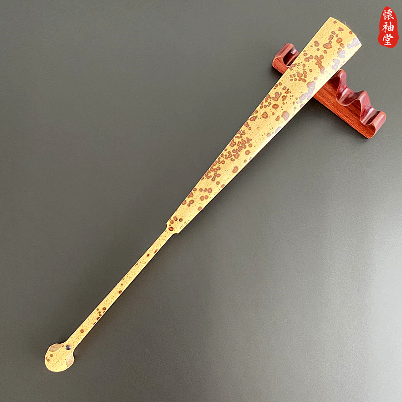 Hucuff Hall Folding Fan 10-inch 15 Fang 3 3 Paikou Xiangfei Bamboo Leaf bamboo Bamboo Fan Bone collection Wen Playing Fan