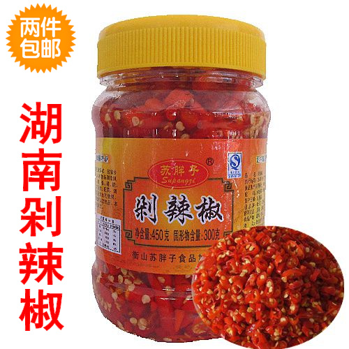 Hunan specialty chili sauce super spicy homemade farmer Su fat gu chop chili pepper special meal spicy meal