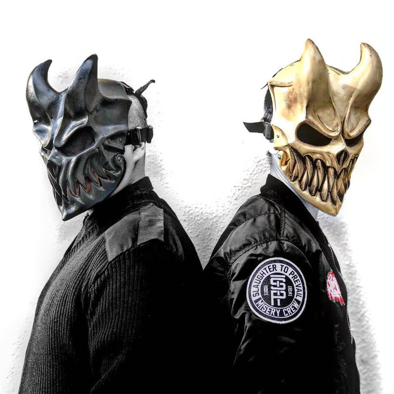 Electronic Music Russian Sons of Darkness Band Deathcore Mask Heavy Metal Rock Dj Top 100 Music Festival Mask Prop