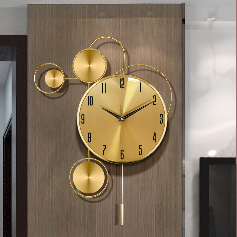 Modern minimalist Living room hanging clock Fashion creative personality and watch wall Decorative Clocks Home Nordic Quartz Clocks