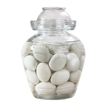 Pickled egg jar salted duck egg pickled container pickled vegetable jar pickled vegetable pickled vegetable household glass sealed jar