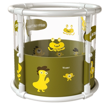 Baby swimming bucket home foldable newborn childrens swimming pool baby indoor bath thickened transparent bath bucket