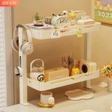 Настольный стеллаж для хранения, многослойный стол, компьютерный стол, зажимной кронштейн, настольная столешница, полка для хранения, артефакт