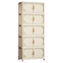Storage cabinet storage cabinet installation-free cabinet home living room multi-layer toy storage cabinet snack cabinet storage box