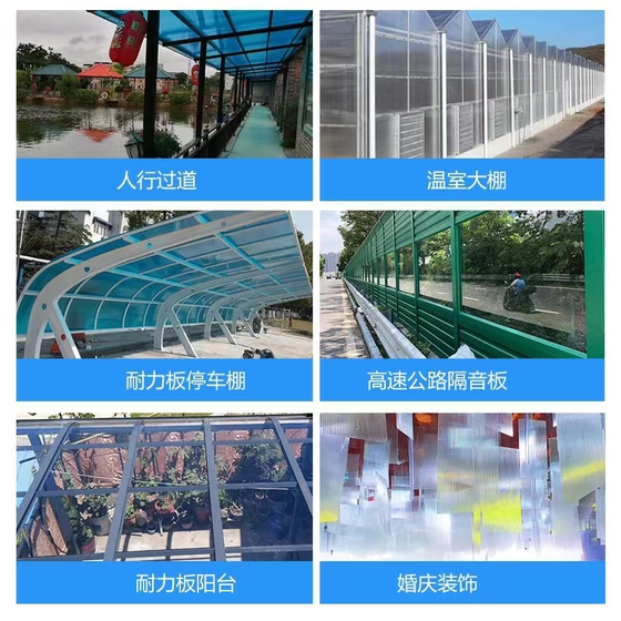 Sunshine board, transparent plug-in board, lock board, curtain wall board, PC endurance board, transparent canopy, insulated honeycomb board, four-layer board