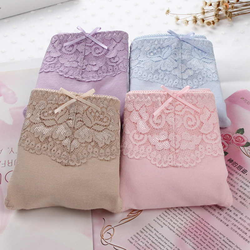 Japanese mid-waist cotton underwear for women
