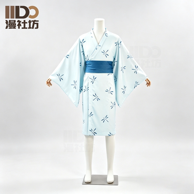 A male costume set from the anime "Jujutsu Kaisen" featuring Satoru Gojo's young dragonfly in a kimono