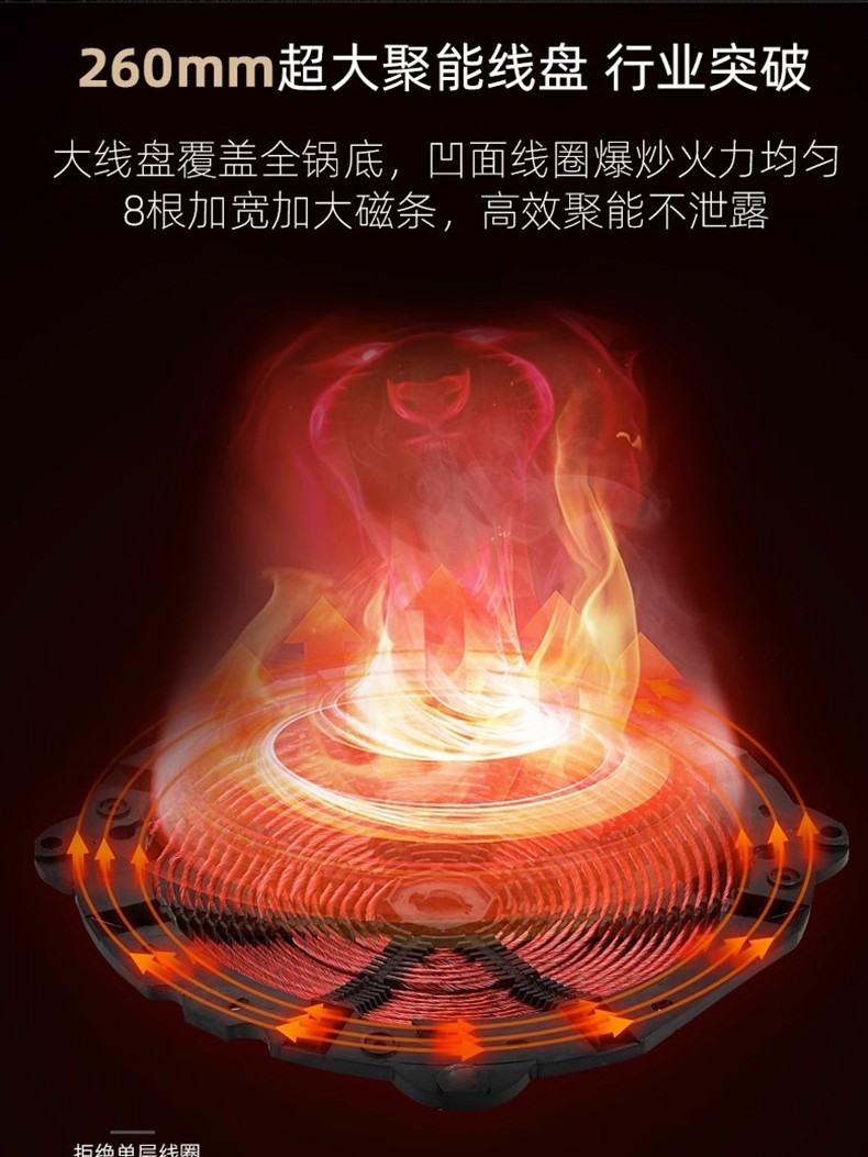 Genuine Official Flagship Concave Induction Cooker Household 5000W High Power 3500W Commercial Induction Cooker Hot Pot Set