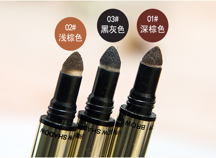 Thái Lan Mistine3D bút chì lông mày stereo, bột một lông mày, thuốc nhuộm lông mày, ba trong một, không thấm nước, bền, không nở chì kẻ mày innisfree màu 04