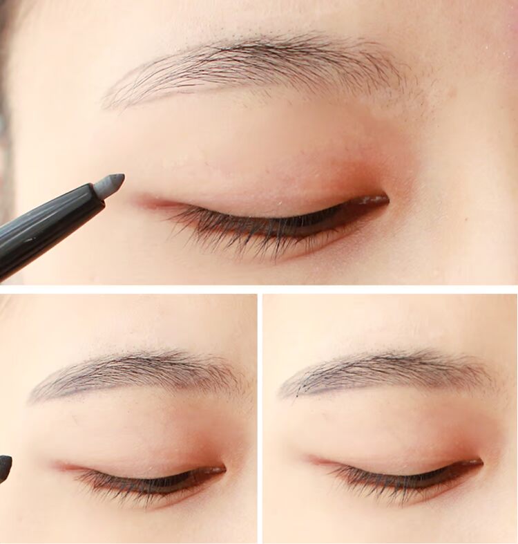Thái Lan Mistine3D bút chì lông mày stereo, bột một lông mày, thuốc nhuộm lông mày, ba trong một, không thấm nước, bền, không nở chì kẻ mày innisfree màu 04