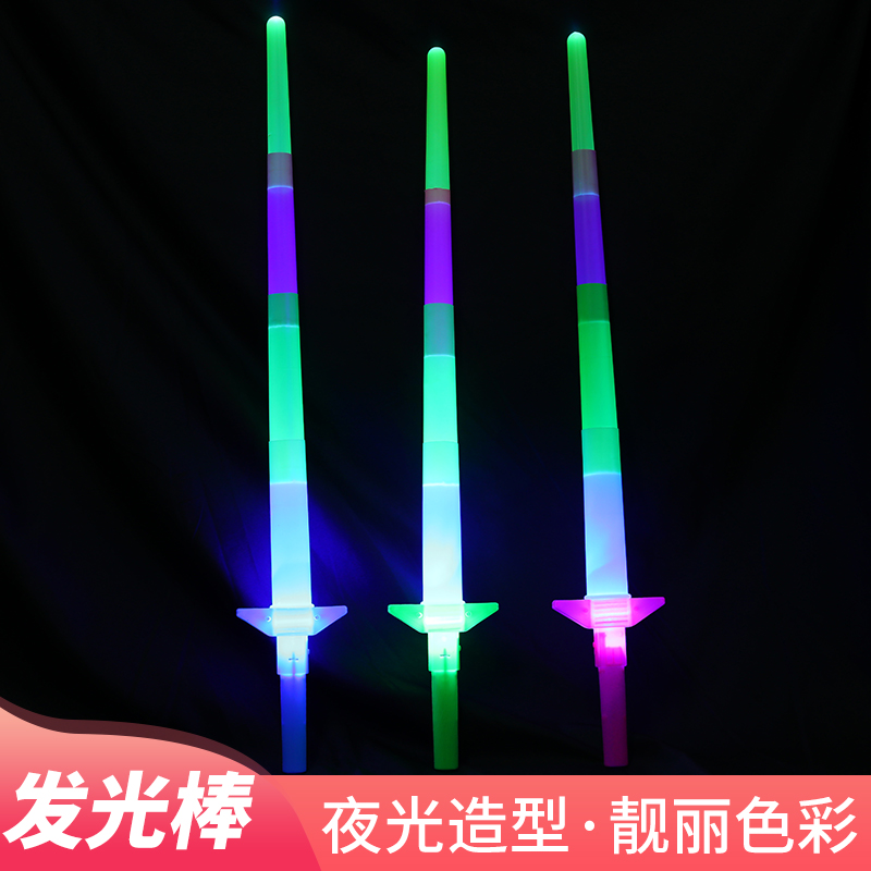 Big Number Four Glow Sticks Telescopic Sticks Concert Firefly PROPS CHILDREN TOYS SHOULD BE A FLASH STICK 4 FESTIVAL