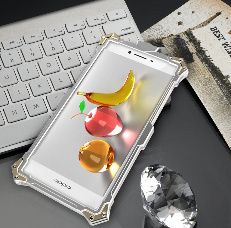 SIMON THOR Aviation Aluminum Alloy Shockproof Armor Metal Case Cover for OPPO A59 | OPPO A53 | OPPO A51