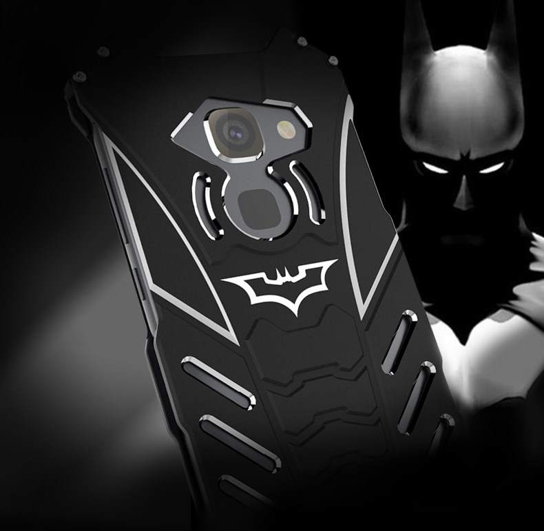 R-Just Batman Shockproof Aluminum Shell Metal Case with Custom Stent for LeEco Le Pro 3 & Le Max 2