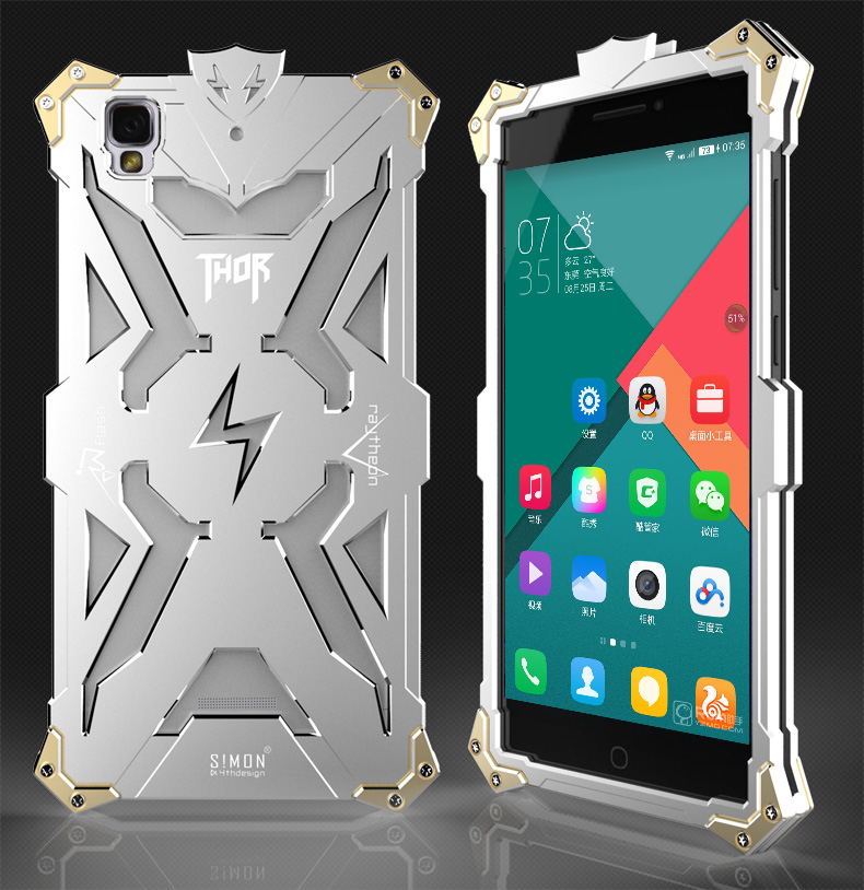 SIMON THOR Aviation Aluminum Alloy Shockproof Armor Metal Case Cover for Coolpad F2 8675