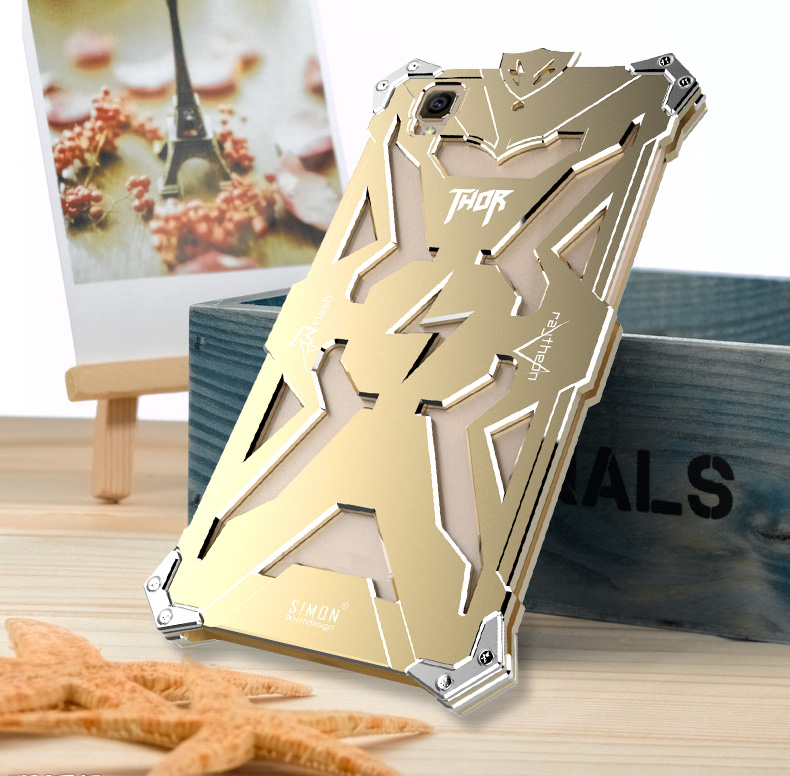 SIMON THOR Aviation Aluminum Alloy Shockproof Armor Metal Case Cover for OPPO A59 | OPPO A53 | OPPO A51