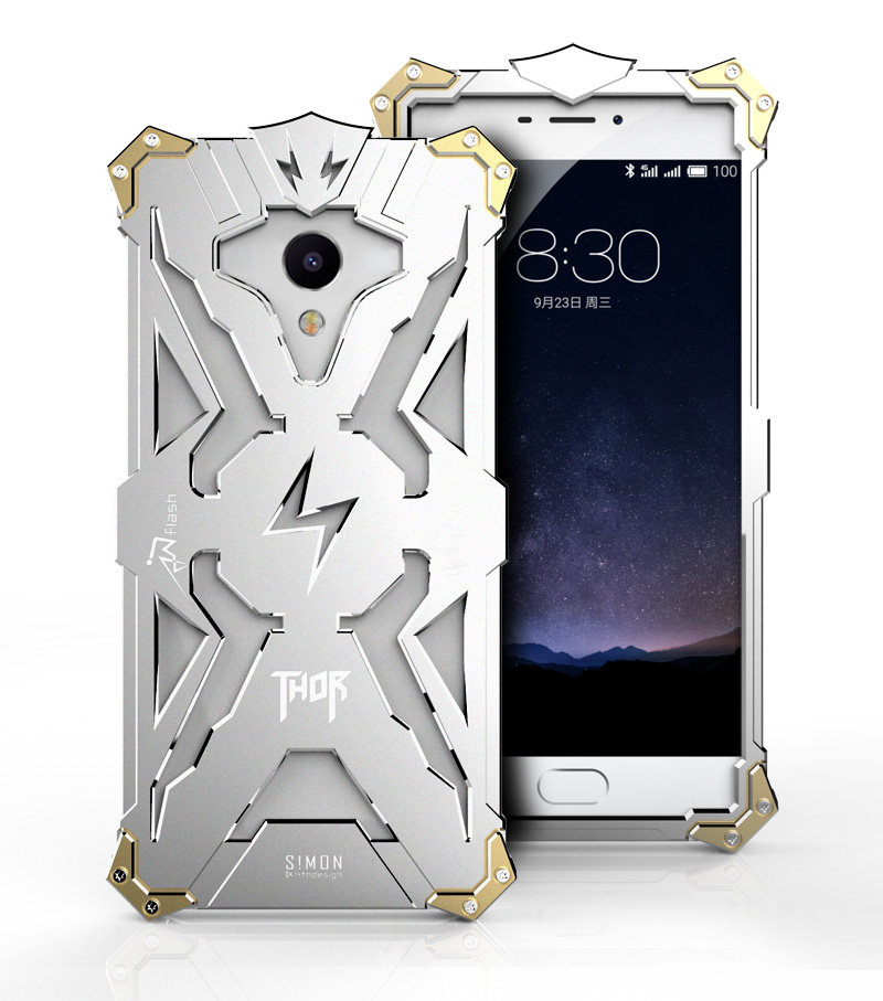 SIMON THOR Aviation Aluminum Alloy Shockproof Armor Metal Case Cover for MEIZU M3e | MEIZU M3
