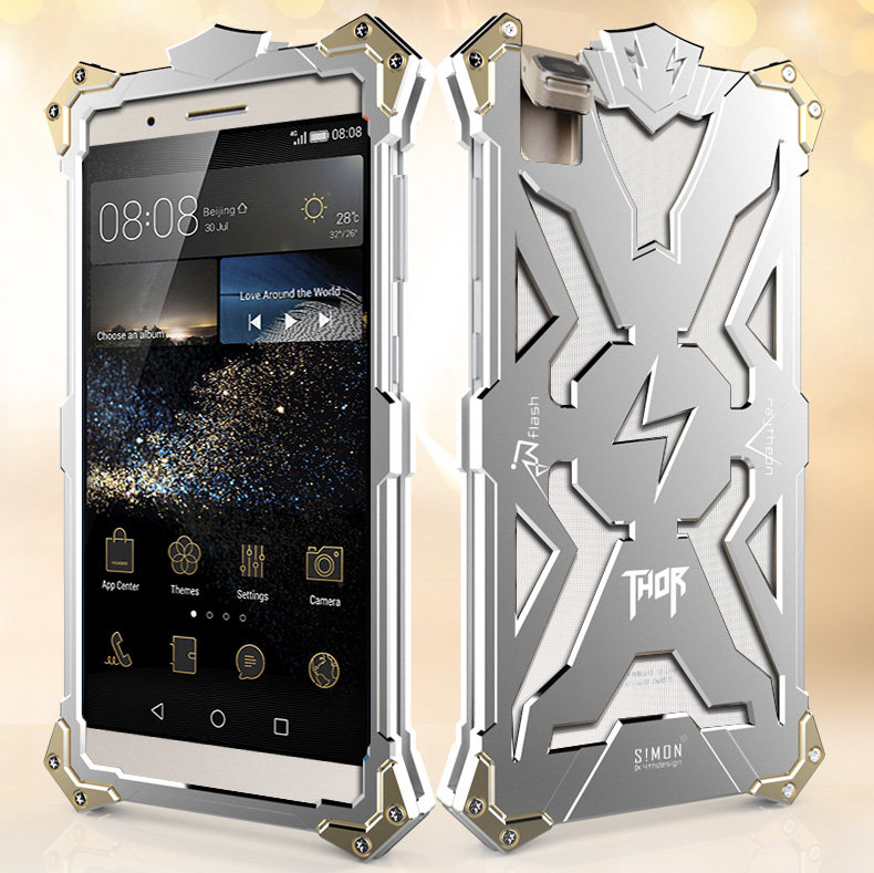 SIMON THOR Aviation Aluminum Alloy Shockproof Armor Metal Case Cover for Huawei Honor 7 & Honor 7i