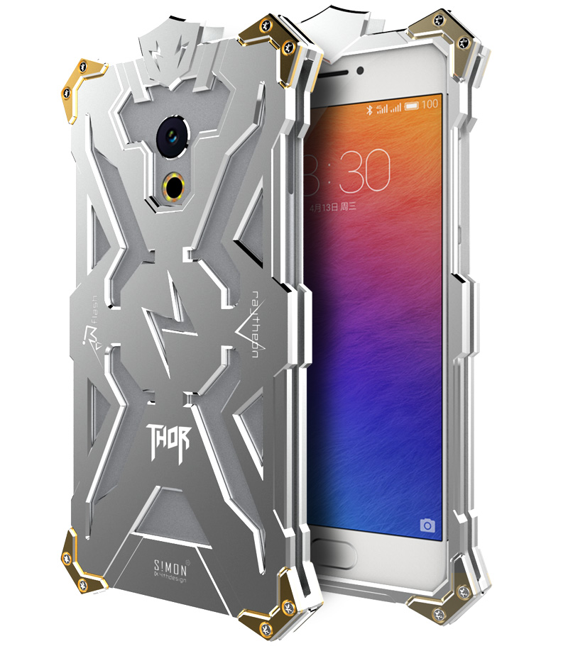 SIMON THOR Aviation Aluminum Alloy Shockproof Armor Metal Case Cover for MEIZU Pro 6 | MEIZU Pro 5